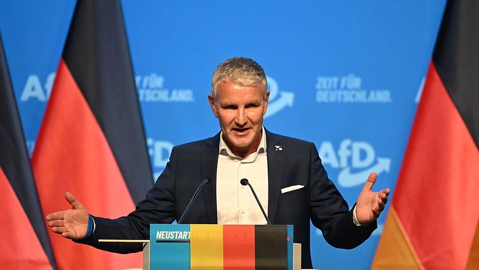Th&uuml;ringens AfD-Chef Bj&ouml;rn H&ouml;cke hat Sahra Wagenknecht aufgefordert, Ministerpr&auml;sidentin in Th&uuml;ringen zu werden. (Archivbild)