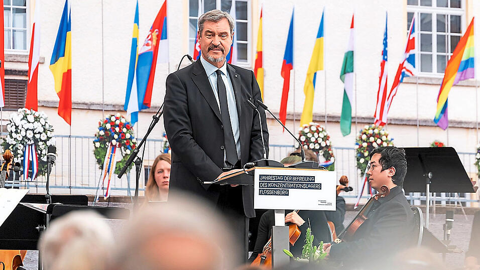 Markus S&ouml;der betont den Wert der Erinnerung an die Gr&auml;ueltaten der Nationalsozialisten