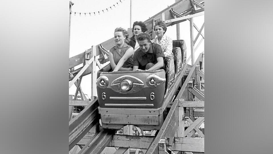 Achterbahn-Gaudi 1963.
