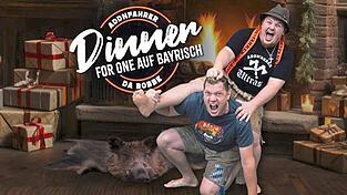 Beim 'Dinner for One' wird da Bobbe zum Hausknecht und der Addnfahrer zur Gr&auml;fin.