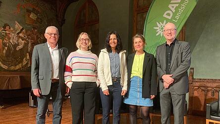 Bernhard Tschochner, Annika Quantz, Gerlinde Kaltenbrunner, Katharina Kestler und Alexander Putz (von links)