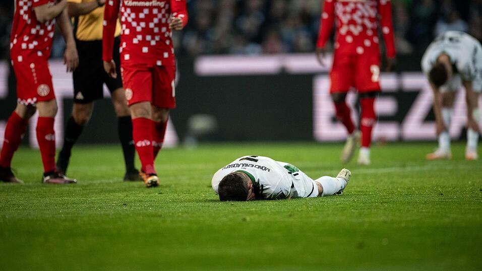 Am Boden: Mönchengladbach unterliegt zu Hause Mainz 05.