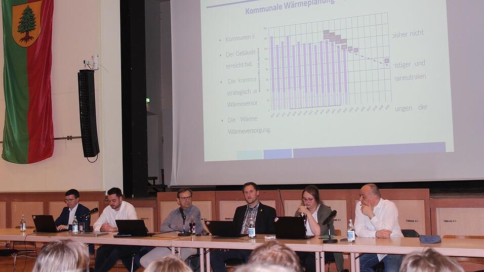 Ingenieur Jakob Schmidt (r.) stellte die kommunale Wärmeplanung vor. Ingenieur Jakob Schmidt (r.) stellte die kommunale Wärmeplanung vor.