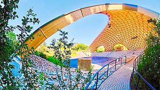 Die neue Park-Arena in ihrer ganzen Pracht hielt Anton Sp&auml;th auf diesem Bild fest.