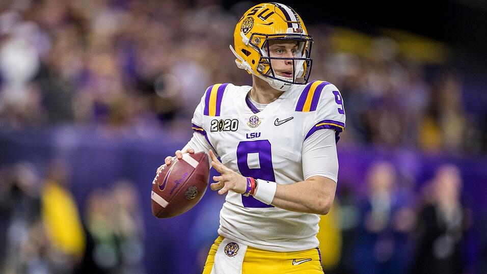 Alle Augen werden bei der NFL-Combine unter anderem auf Quarterback-Supertalent Joe Burrow von den LSU Tigers gerichtet sein. Alle Augen werden bei der NFL-Combine unter anderem auf Quarterback-Supertalent Joe Burrow von den LSU Tigers gerichtet sein.