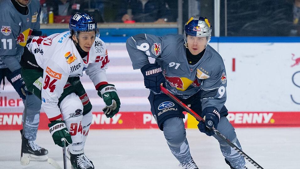 St&uuml;rmer Anrei Hakulinen (links) verl&auml;sst die Augsburger Panther.