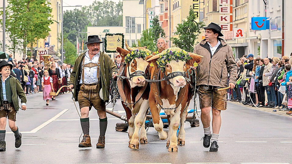 Helmut Stocker (2.v.r.) im Jahr 2014 beim Auszug.