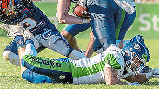 Nach der vierten Niederlage im f&uuml;nften Spiel sind die Straubing Spiders (Archivbild) in der ersten Football-Bundesliga ganz unten angekommen. Jetzt haben sie erst mal fast vier Wochen Pause.