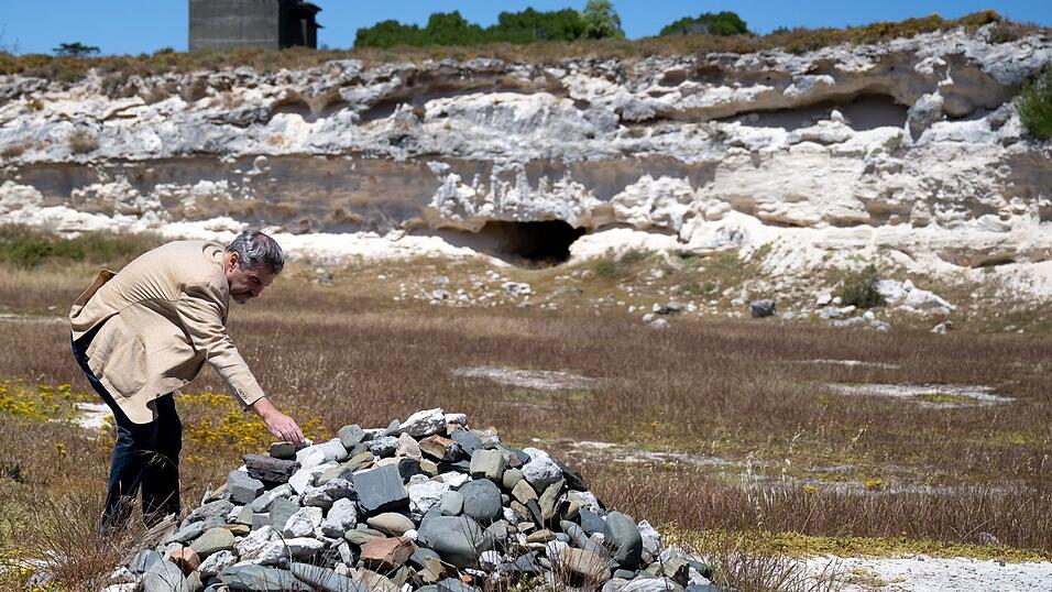 Markus Söder auf der ehemaligen Gefängnisinsel Robben Island.