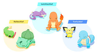 „Pokémon Sleep“ ermittelt deinen Schlaftypen, indem du dein Handy über Nacht auf der Matratze liegenlässt.
