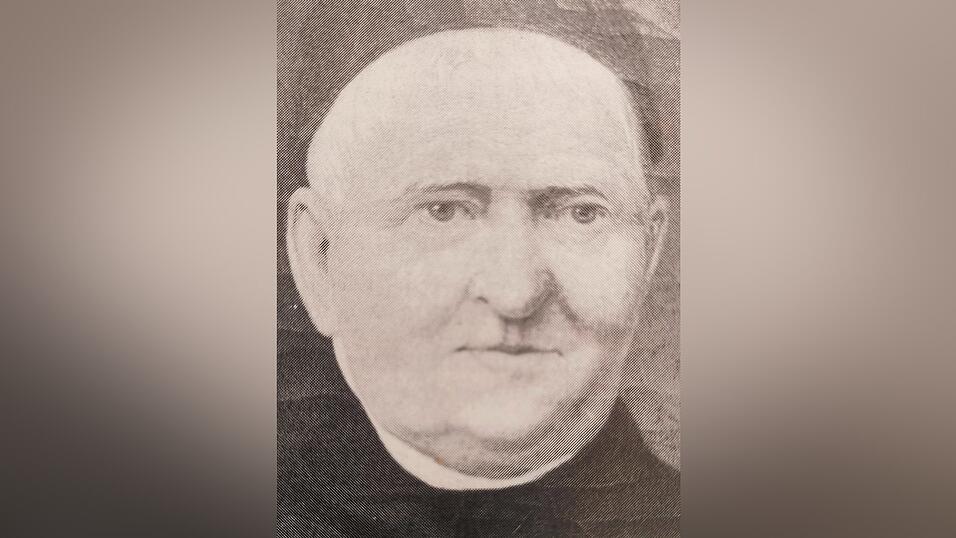 Johann Baptist Reisinger auf einer Fotografie nach einem Ölbild von Merz um 1870. 