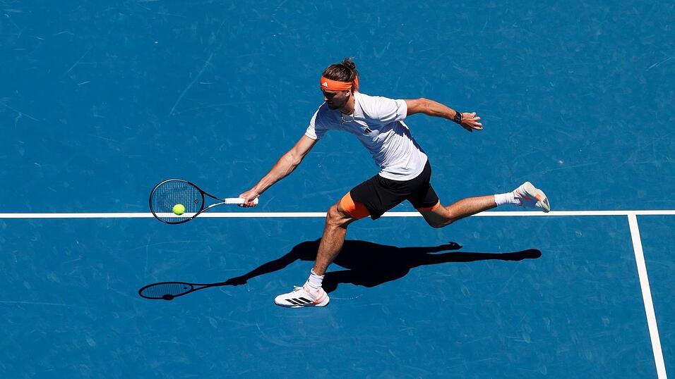 Alexander Zverev hatte in einem ersten Match nur am Anfang Probleme.