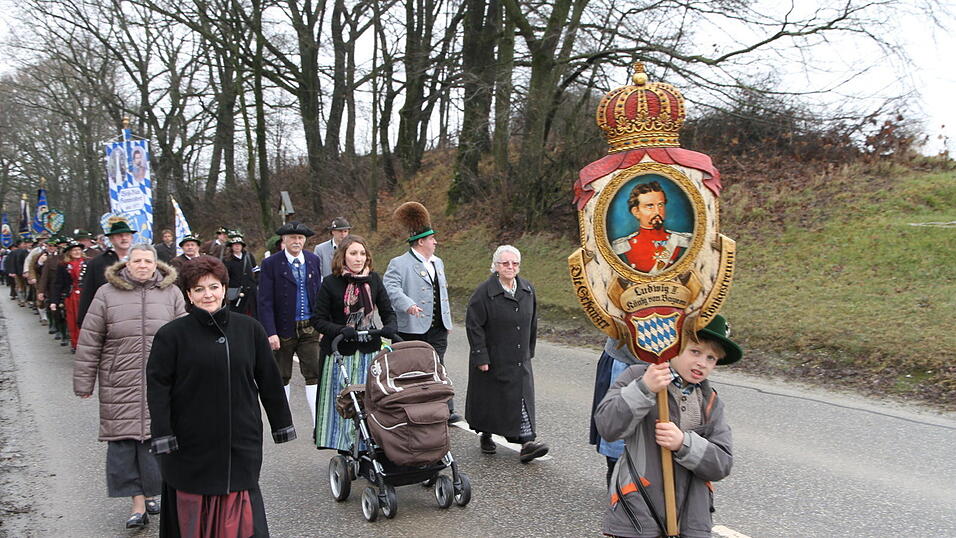 Zum 41. Mal trafen sich am Samstag Patrioten und Königstreue zum Winterpatriotentreffen. (Foto: Katharina Baumeister)