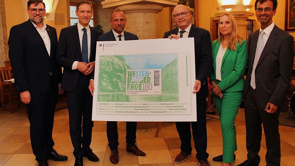Die Weltenburger Enge gibt es jetzt auch als Sonderbriefmarke.