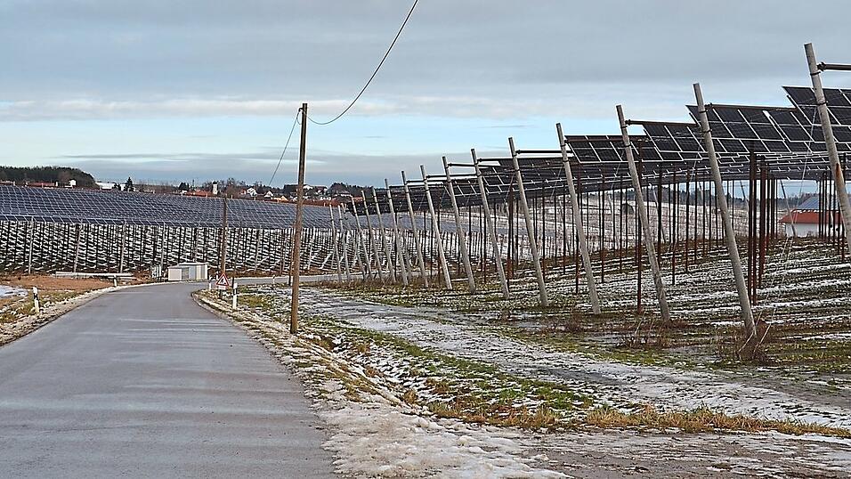 Gut best&uuml;ckt mit Solarkollektoren sind die Hopfeng&auml;rten rund um Neuhub unweit von Au in der Hallertau. Der Landwirt und Hopfen-Agri-PV-Pionier Josef Wimmer will jetzt weitere Anlagen dieser Art erstellen. Der Marktrat hatte dazu jetzt das umfangreiche Bauleitverfahren auf der Tagesordnung.