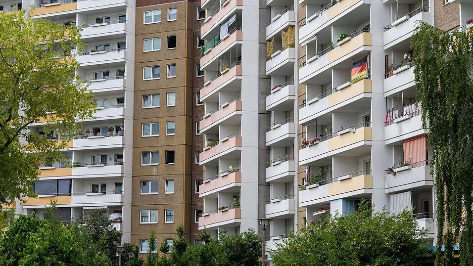Viele Plattenbauten in der DDR wurden nach demselben Typ gebaut.