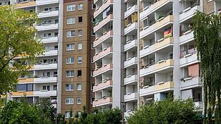 Viele Plattenbauten in der DDR wurden nach demselben Typ gebaut.