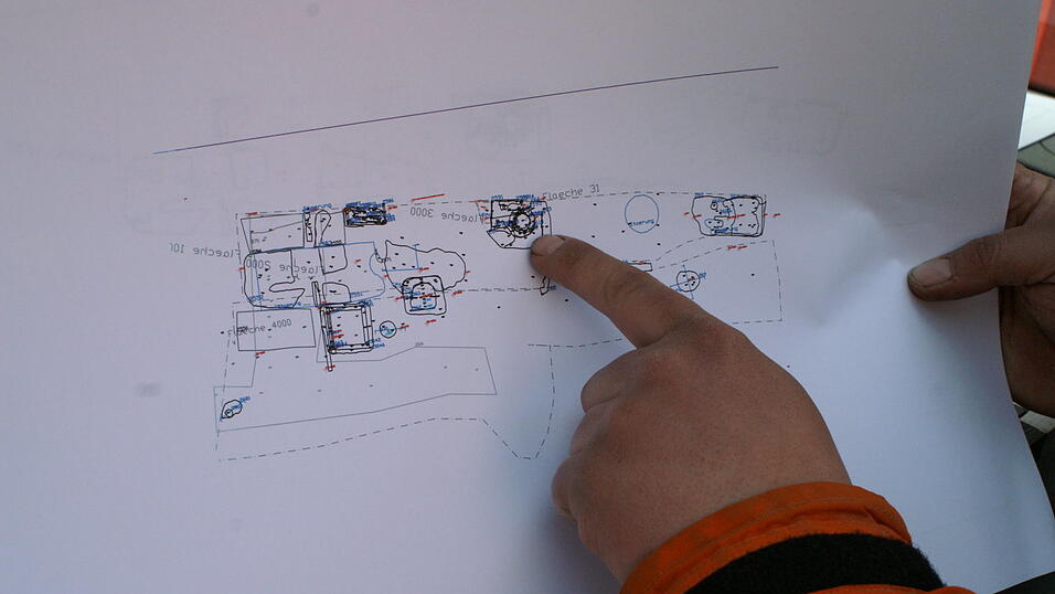 Aufregende Funde machten die Arch&auml;ologen am Kollerparkplatz. (Fotos: r&uuml;d)