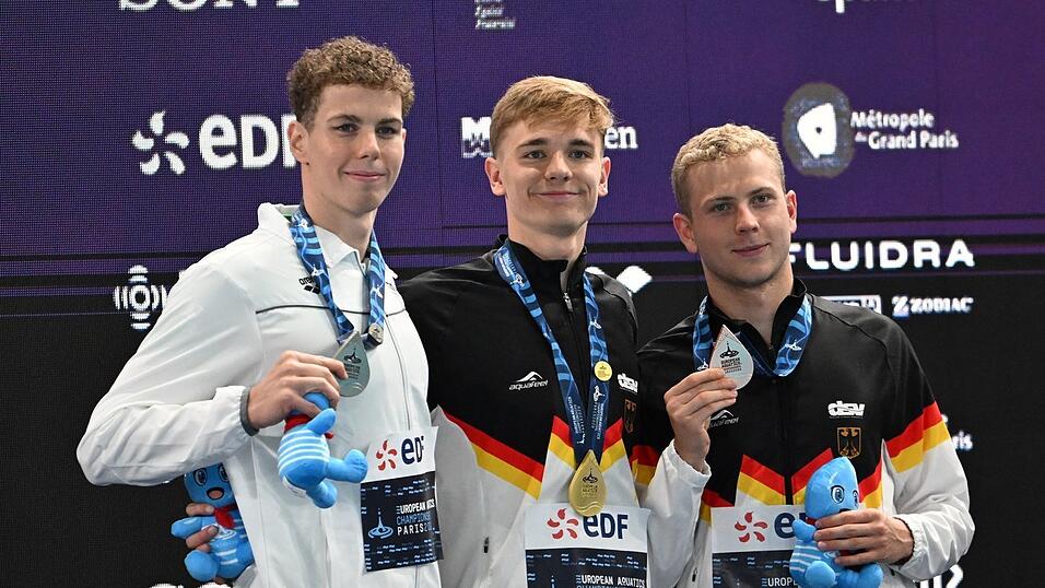 Johannes Liebmann (M) und Oliver Klemet (r) sind auch über 400 Meter wieder Konkurrenten. Johannes Liebmann (M) und Oliver Klemet (r) sind auch über 400 Meter wieder Konkurrenten.