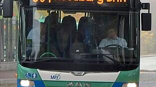 Wer zum Beispiel mit dem MVV-Regionalbus 501 vom Viehmarktplatz zum Bahnhof fahren möchte, zahlt dafür ab 2026 nur noch 2,10 Euro oder einen Streifen auf der 10er Karte (umgerechnet 1,87 Euro). Derzeit kostet eine Einzelfahrt im Stadtgebiet mit den Bussen der Linien 501, 681, 682, 683, 684, 687 und 688 noch 4,10 Euro. Wer zum Beispiel mit dem MVV-Regionalbus 501 vom Viehmarktplatz zum Bahnhof fahren möchte, zahlt dafür ab 2026 nur noch 2,10 Euro oder einen Streifen auf der 10er Karte (umgerechnet 1,87 Euro). Derzeit kostet eine Einzelfahrt im Stadtgebiet mit den Bussen der Linien 501, 681, 682, 683, 684, 687 und 688 noch 4,10 Euro.