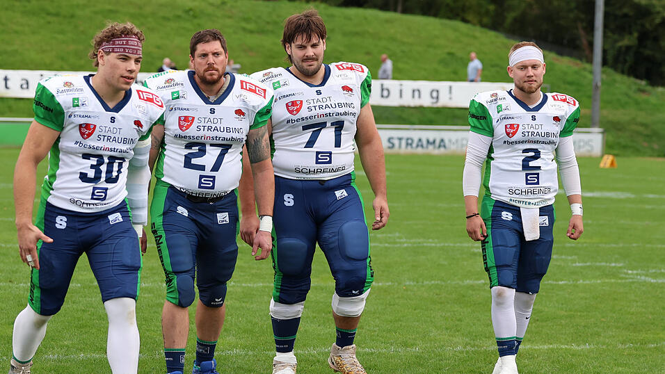 F&uuml;r die Straubing Spiders um Philipp Pleischl (Offensive Line, 3.v.l.)&nbsp;gab es im ersten Saisonspiel nichts zu holen.