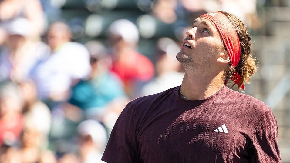 F&uuml;r Alexander Zverev ist das Turnier in Indian Wells nach dem ersten Match schon wieder vorbei.