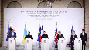 Die westlichen Partnerl&auml;nder wollen der Ukraine Sicherheitsgarantien geben.