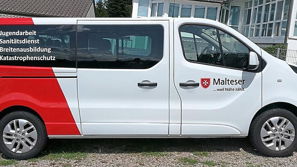 Der 'Mobile Einkaufswagen' der Malteser steht schon bereit.