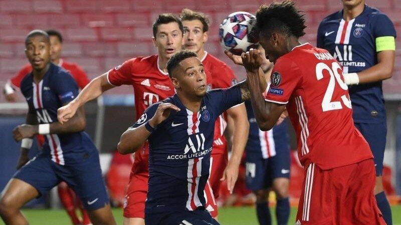 Kingsley Coman (r) k&ouml;pfte das 1:0 f&uuml;r den FC Bayern.