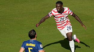 Folarin Balogun brachte die USA in Führung. Folarin Balogun brachte die USA in Führung.