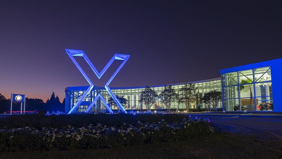 Das X markiert die Stelle: In Spartanburg fertigt BMW vor allem X-Modelle.