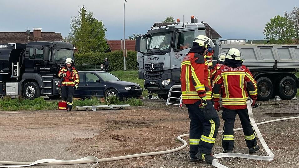 Bei der Gemeinschafts&uuml;bung ging es um das Abarbeiten eines fiktiven Szenarios.