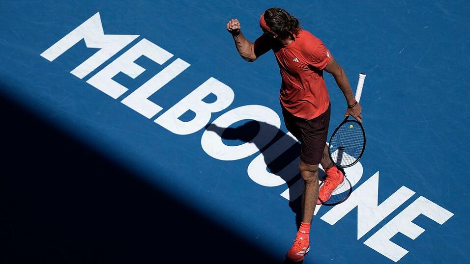 Alexander Zverev hat in Melbourne weiter Grund zum Jubeln Alexander Zverev hat in Melbourne weiter Grund zum Jubeln