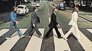 Das berühmte Cover der Platte 'Abbey Road'