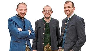 Anton Wenisch (rechts) und seine Brüder Christoph (links) und Stefan Wenisch (Mitte): alle drei sind gleichberechtigte Festwirte.