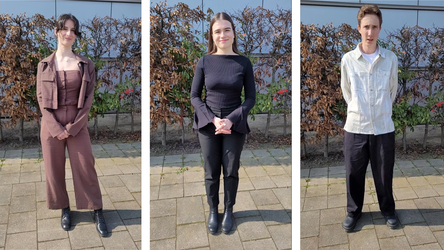 D&oacute;ra Heged&uuml;s, Mariana Silitrari und Maksym Khudyntsev (von links).