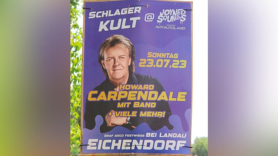 Neben der Band Revolverheld und Rapper Sido sollte Schlagersänger Howard Carpendale Zugpferd für die Veranstaltung werden. Neben der Band Revolverheld und Rapper Sido sollte Schlagersänger Howard Carpendale Zugpferd für die Veranstaltung werden.