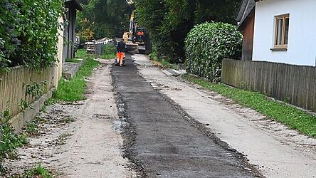 Der Wasserleitungsbau vom Marienplatz zum Kindsberg soll in den nächsten 14 Tagen abgeschlossen werden.