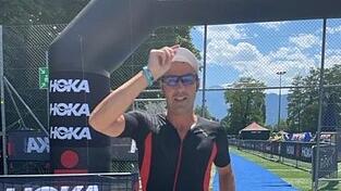Gerhard Diel beim Start zum Marathon.