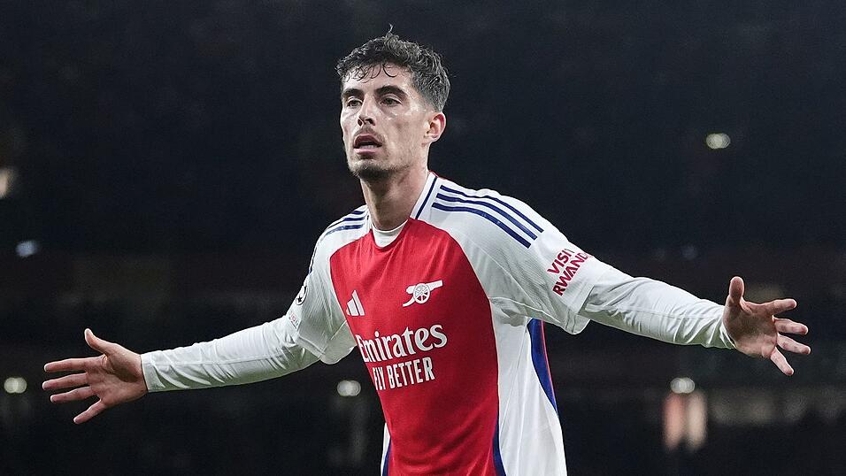 Kai Havertz strebt mit dem FC Arsenal den Sieg in der Champions League an. (Archivbild) Kai Havertz strebt mit dem FC Arsenal den Sieg in der Champions League an. (Archivbild)