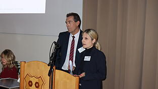 Stefan Stenzinger und Martina Merath vom Investor, der BVG Verwaltung GmbH & Co. KG aus M&uuml;nchen.