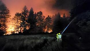 Wieder brennt ein Waldst&uuml;ck, dieses Mal bei Schnaittenbach in der Oberpfalz. (Symbolbild)
