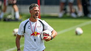 Mart&iacute;n Demichelis, neuer Trainer von RB Leipzig, sah beim zweiten Testspiel gegen Ingolstadt keinen &uuml;berzeugenden Auftritt. (Archivbild)