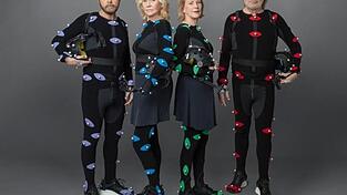 Bj&ouml;rn Ulvaeus (l-r), Agnetha F&auml;ltskog, Benny Andersson und Anni-Frid Lyngstad, Mitglieder der schwedischen Popgruppe Abba.