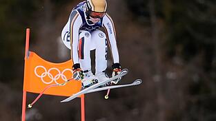 Emma Aicher rast bei der Olympia-Abfahrt zu Silber.