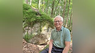 Walter Schubach an seinem Lieblingsort, dem Wald