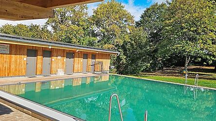 Das Waldbad in Griesbach liegt im Winterschlaf.