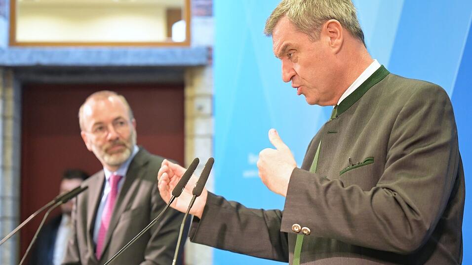 Markus Söder (r.) und Manfred Weber gelten nicht als die besten Freunde. Markus Söder (r.) und Manfred Weber gelten nicht als die besten Freunde.