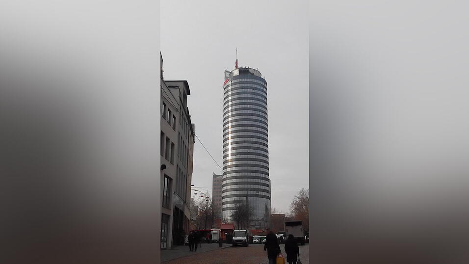 Der Jentower ist von überallin Jena sichtbar.