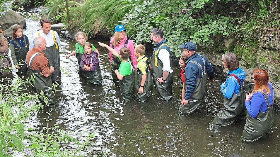 LBVler, Schüler, Abgeordnete: Allesamt erkundeten den Eisvogelsteig.